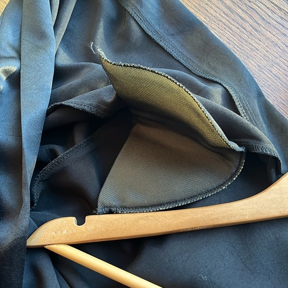 ❤️Mary Rose vintage open blazer satin finish women’s L black paper maché design - Picture 4 of 11